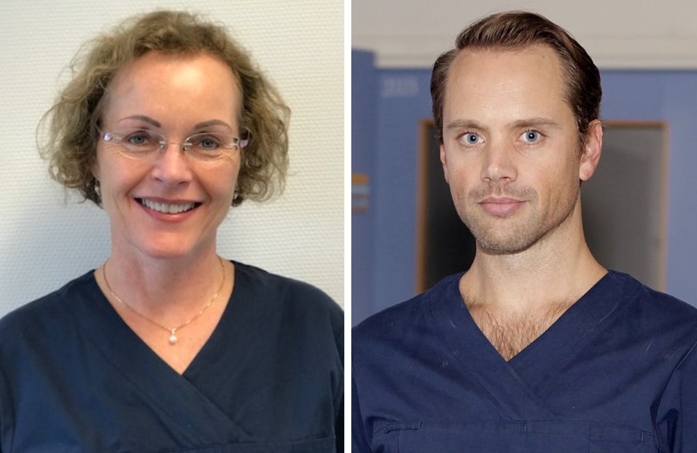 Urolog Gunn Iren Meling og Sverre Johan Vasli